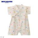 MIKIHOUSE ミキハウス 金魚&動物甚平オール:S(60-70)M(70-80):42-1304-842