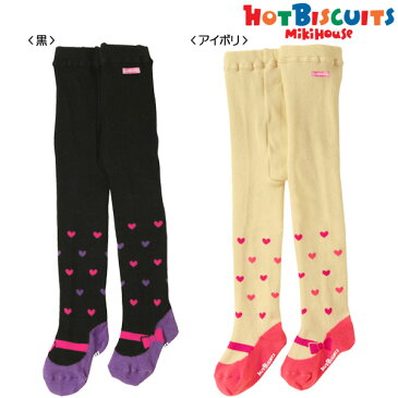 MIKIHOUSE　HOTBISCUITS　ミキハウス　ホットビスケッツ　プチハートいっぱい♪バレーシューズ風タイツ：9cm-19cm ：70-9877-958