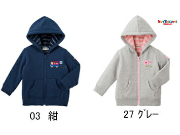サンクスプライス☆MIKIHOUSE HOTBISCUITS 裏フリース パーカー:90cm :73-3701-979a