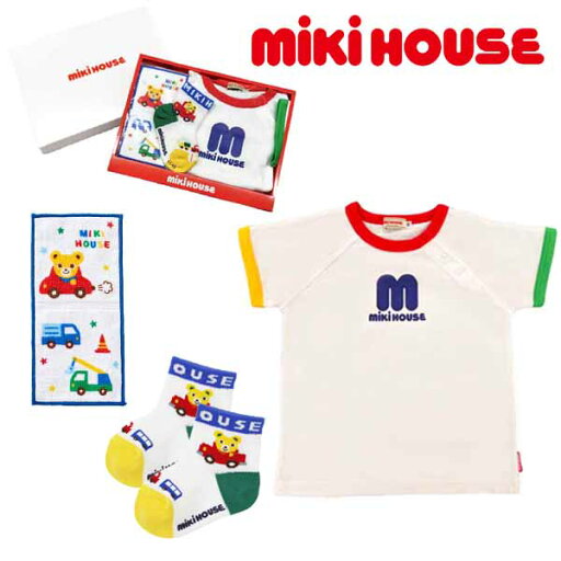 セット価格☆MIKIHOUSE ミキハウス ロゴTシャツ&ミニタオル&ソックス 3点セットギフト【BOX付】:90cm/11-13cm:12-5213-828bgift セット価格☆MIKIHOUSE ミキハウス ロゴTシャツ&ミニタオル&ソックス 3点セットギフト【BOX付】:90cm/11-13cm:12-5213-828bgift