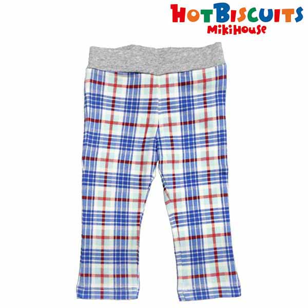 品質：綿96％、ポリウレタン4％ 仕様：ポケットあり（後ろ右サイド） 生産国：中国爽やかなチェック柄プリントの10分丈パンツ。 後ろポケットのブランドタグがアクセントになっています。 デイリーやちょっとしたお出かけにも重宝しますね。 ウエストは総ゴムでゴム替えホール付き。