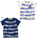 クリアランス☆MIKIHOUSE DOUBLE.B ミキハウス ダブルB マリン☆ロゴプリント半袖Tシャツ：100cm,110cm：62-5206-979