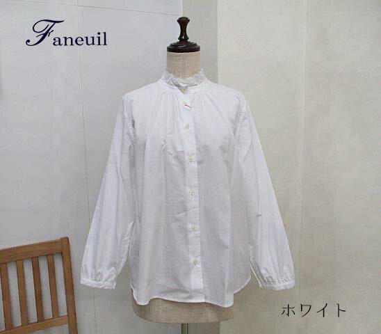 FANEUIL(ファヌル) 衿レースシャツ :F6324304:レディース