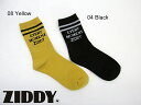 SALE! 60%OFF!! 2018秋冬 ZIDDY ジディ ラインロゴ レギュラーソックス:1239-95504