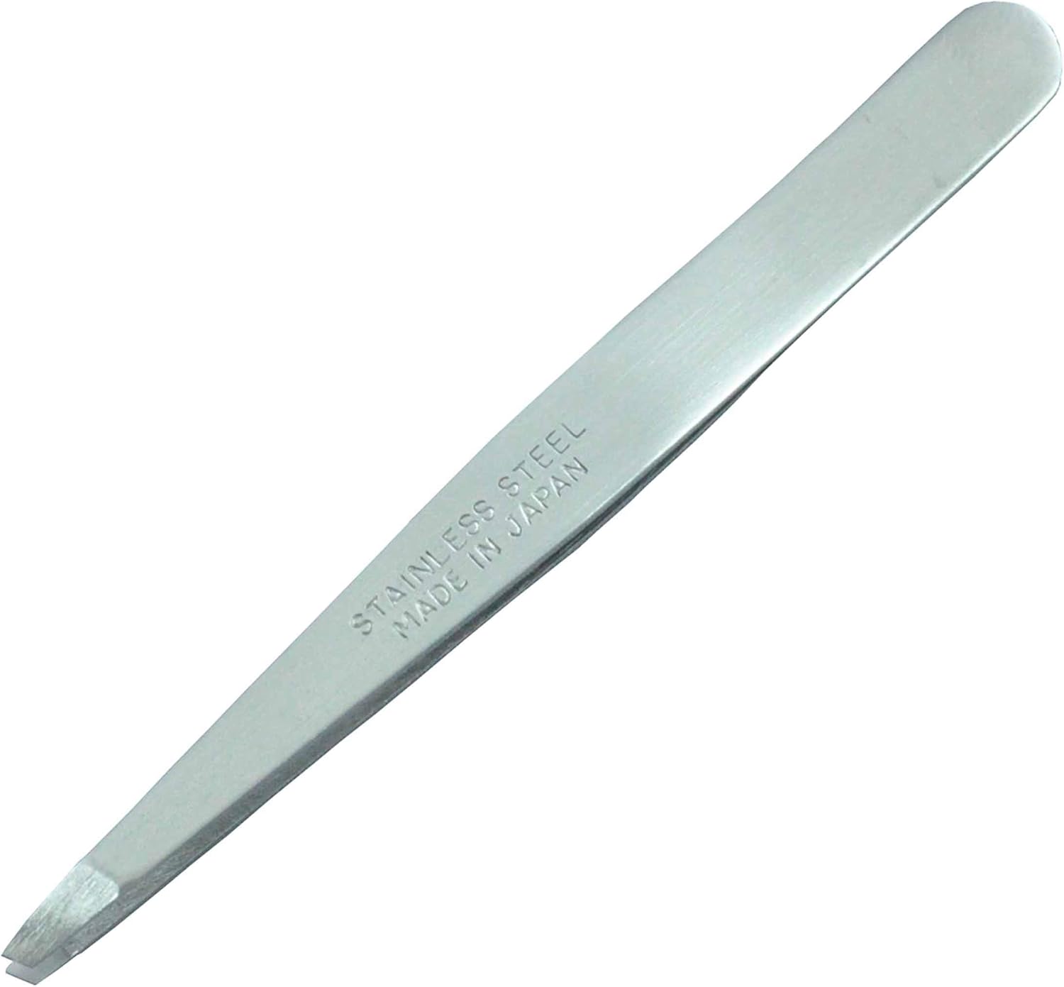 日本製手作りステンレス毛抜きアイブローツイザー斜め