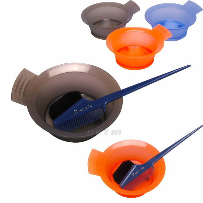 ヘアカラー用カップ(TBG)&ヘアカラー用ブラシ セット(エバーメイト)