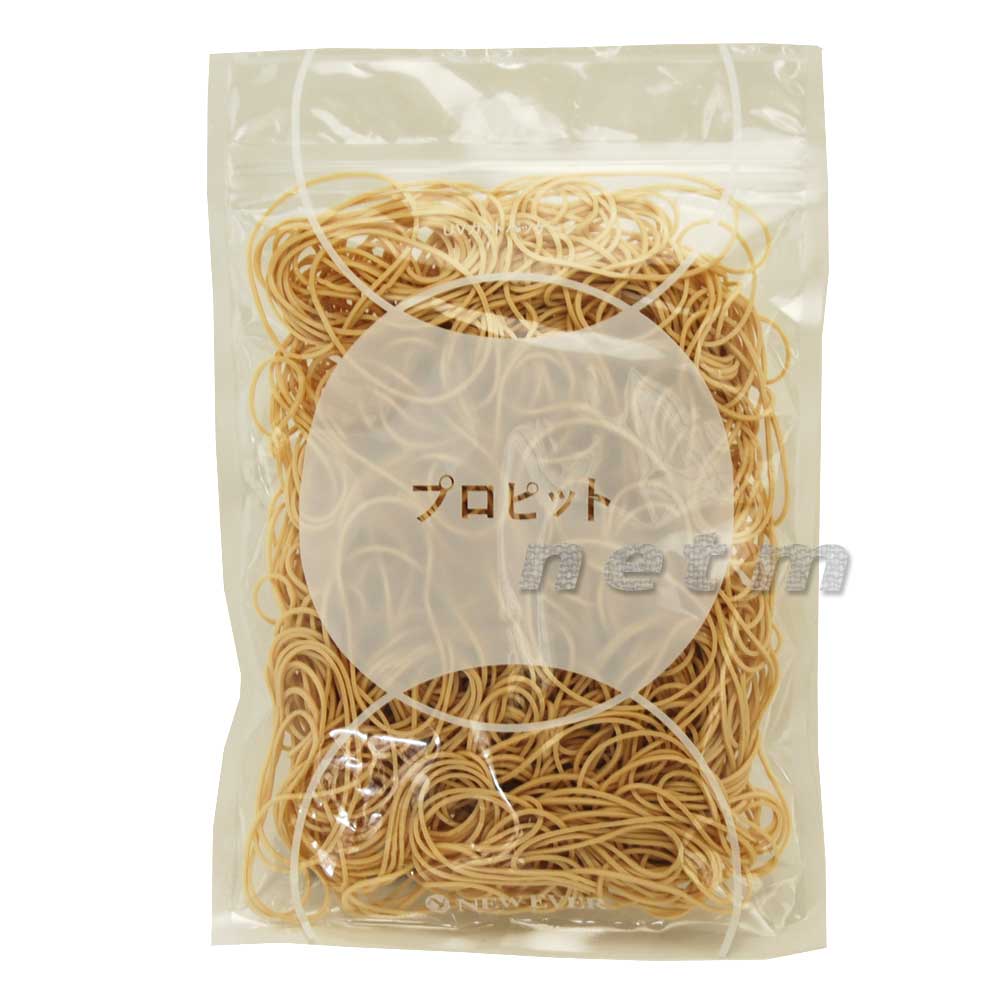 ニューエバープロピット輪ゴム袋入 #18 ベージュ100g パーマ用輪ゴム【送料無料・定形外郵便発送】