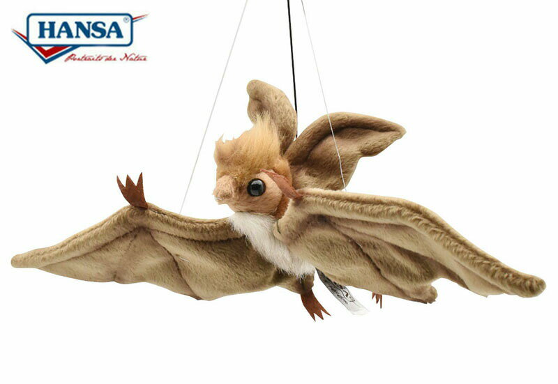 乐天商城 - HANSA コウモリ 37 ブラウン 37cm 吊り下げ 蝙蝠 BAT HANGING リアル ぬいぐるみ ハンサ クリスマス 誕生日 プレゼント 動物 アニマル 置物 人形 フィギュア KOESEN ケーセン 大きい マスコット 実物大 大型 バットマン