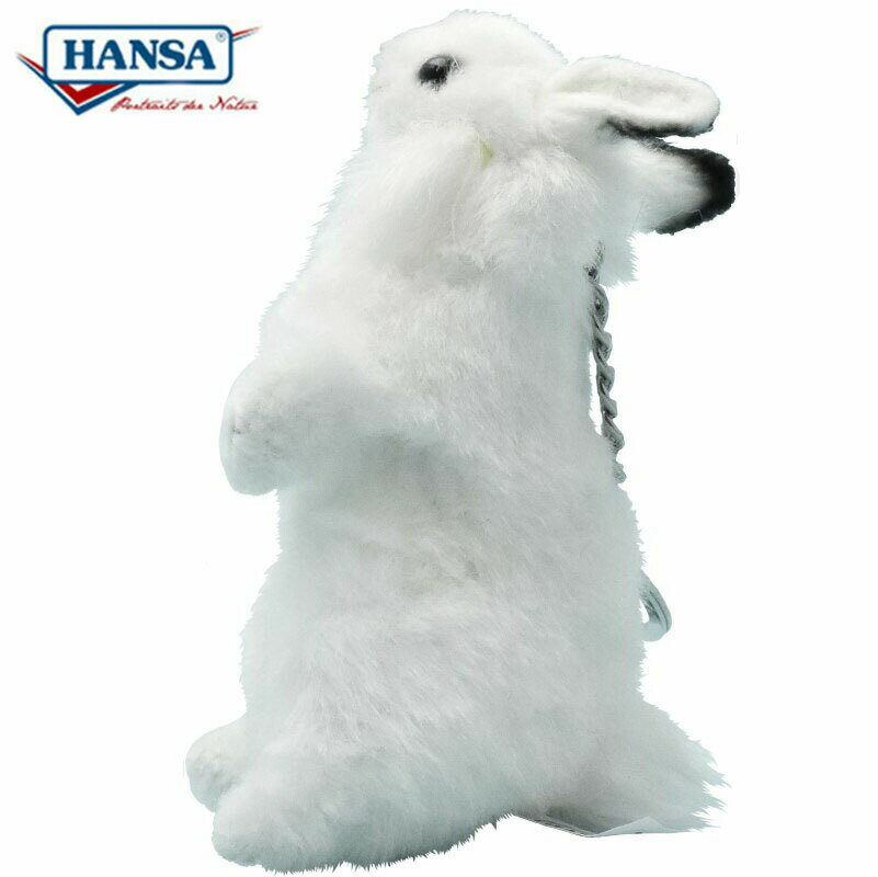Rakuten - HANSA 6458 キーホルダー シロウサギ 11.5cm BUNNY KEYCHAIN BH6458 キーチェーン ファー ぬいぐるみ ハンサ うさぎ 兎 クリスマス 誕生日 プレゼント 動物 うさぎ アニマル 置物 人形 フィギュア KOESEN ケーセン マスコット
