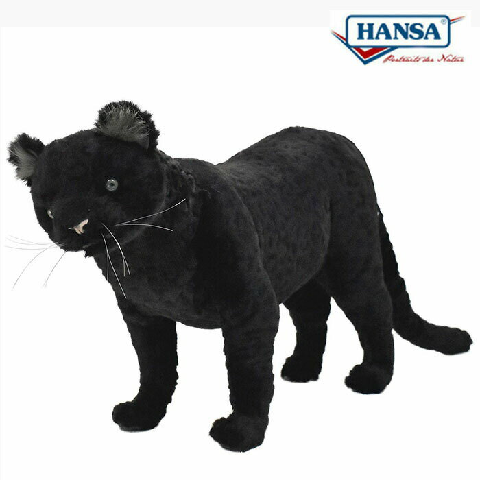 乐天商城 - HANSA 7006 クロヒョウ 34cm LEOPARD BH7006 豹 黒豹 ぬいぐるみ ハンサ クリスマス 誕生日 プレゼント 動物 犬 猫 鳥 うさぎ ペンギン アニマル 置物 人形 フィギュア KOESEN ケーセン 黒猫 大きい マスコット 実物大 大型