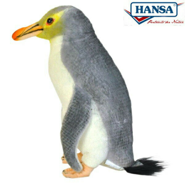 HANSA 7089 キンメペンギン22 全長：22cm YELLOW EYED P BH7089 ぬいぐるみ ハンサ クリスマス 誕生日 プレゼント 動物 犬 猫 鳥 うさぎ ペンギン アニマル 置物 人形 フィギュア KOESEN ケーセン 大きい マスコット 実物大 大型