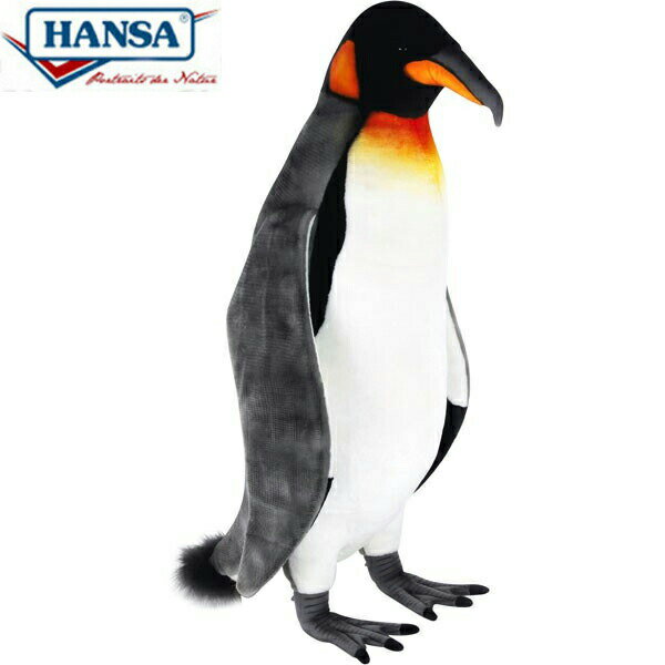 Dog - HANSA 7115 キングペンギン80 全長：80cm KING PENGUIN BH7115 ぬいぐるみ ハンサ クリスマス 誕生日 プレゼント 動物 犬 猫 鳥 うさぎ ペンギン アニマル 置物 人形 フィギュア KOESEN ケーセン 大きい マスコット 実物大 大型