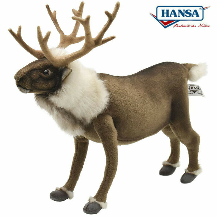 乐天商城 - HANSA 7863 トナカイ 35cm NORDIC REINDEER BH7863 ぬいぐるみ ハンサ クリスマス 誕生日 プレゼント 動物 犬 猫 鳥 うさぎ ペンギン アニマル 置物 人形 フィギュア KOESEN ケーセン 大きい マスコット 実物大 大型
