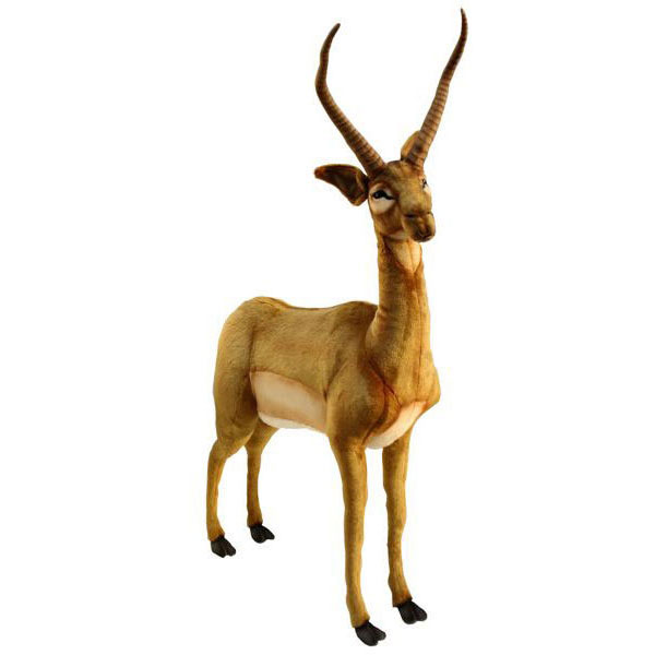 乐天商城 - HANSA インパラ136 H136(cm) 3852 ぬいぐるみ ハンサ クリスマス 誕生日 プレゼント 動物 犬 猫 鳥 うさぎ ペンギン アニマル 置物 人形 フィギュア KOESEN ケーセン 大きい マスコット 実物大 大型