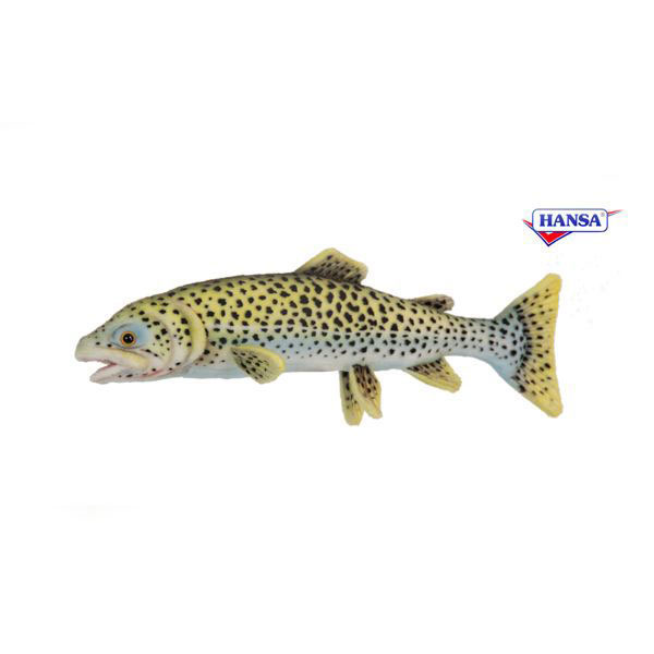 乐天商城 - HANSA ニジマス35 L35(cm) 6047 ぬいぐるみ ハンサ 魚 クリスマス 誕生日 プレゼント 動物 犬 猫 鳥 うさぎ ペンギン アニマル 置物 人形 フィギュア KOESEN ケーセン 大きい マスコット 実物大 大型