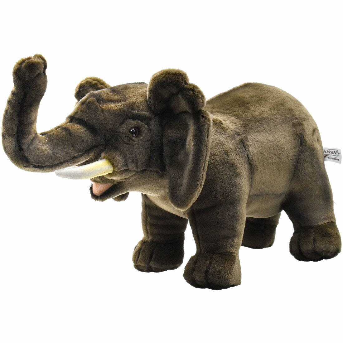 乐天商城 - HANSA 3122 アフリカゾウ48 全長：48cm ELEPHANT BH3122 ぬいぐるみ ハンサ クリスマス 誕生日 プレゼント 動物 犬 猫 鳥 うさぎ ペンギン アニマル 置物 人形 フィギュア KOESEN ケーセン 大きい マスコット 実物大 大型