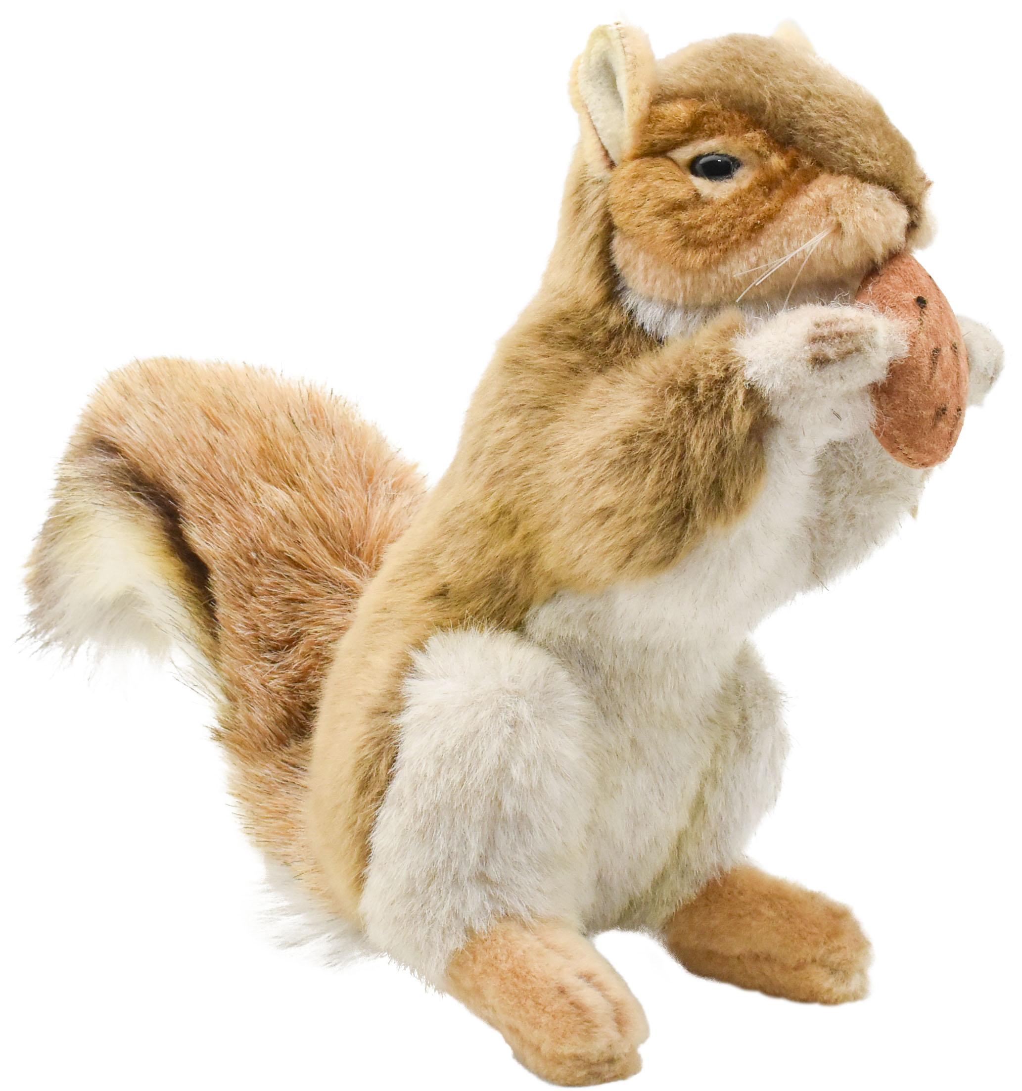 Squirrel - HANSA 木の実付アカリス22 H22(cm) 3745 リス 小動物 ぬいぐるみ ハンサ クリスマス 誕生日 プレゼント 動物 犬 猫 鳥 うさぎ ペンギン アニマル 置物 人形 フィギュア KOESEN ケーセン 大きい マスコット 実物大 大型 BH3745