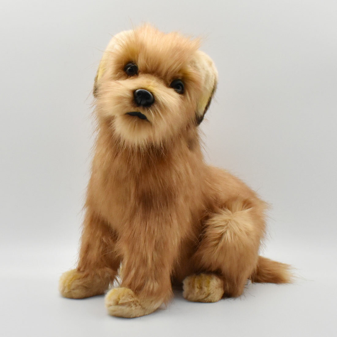 Rakuten - HANSA ノーフォークテリア(仔)45 H45(cm) 3996 子犬 ぬいぐるみ ハンサ クリスマス 誕生日 プレゼント 動物 犬 猫 鳥 うさぎ ペンギン アニマル 置物 人形 フィギュア KOESEN ケーセン 大きい マスコット 実物大 大型