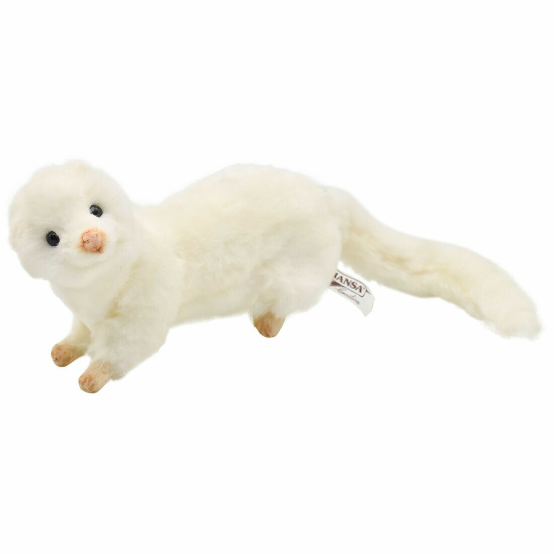 Rabbit - HANSA ホワイトフェレット23 L23(cm) 4839 ぬいぐるみ ハンサ クリスマス 誕生日 プレゼント 動物 犬 猫 鳥 うさぎ ペンギン アニマル 置物 人形 フィギュア KOESEN ケーセン 大きい マスコット 実物大 大型