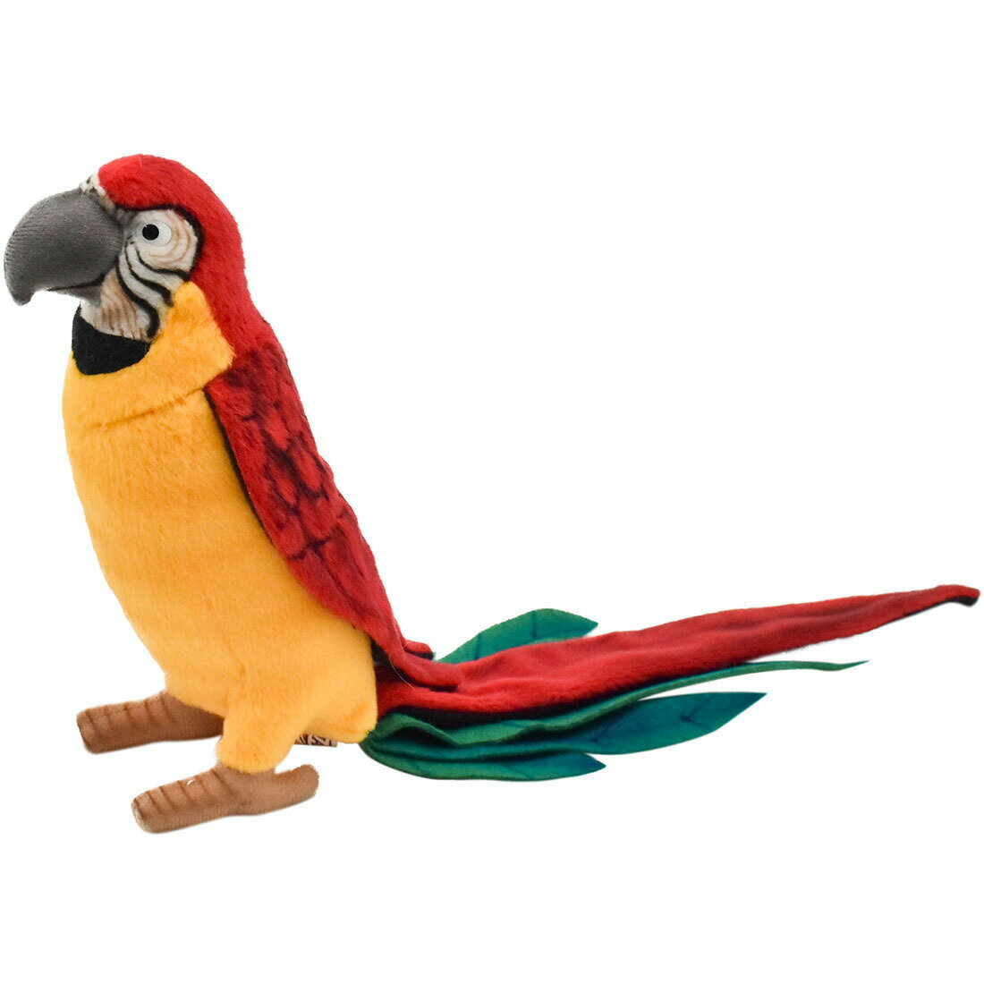 乐天商城 - HANSA オウム イエロー 37 3323 ぬいぐるみ ハンサ クリスマス 誕生日 プレゼント 動物 犬 猫 鳥 うさぎ ペンギン アニマル 置物 人形 フィギュア KOESEN ケーセン 大きい マスコット 実物大 大型