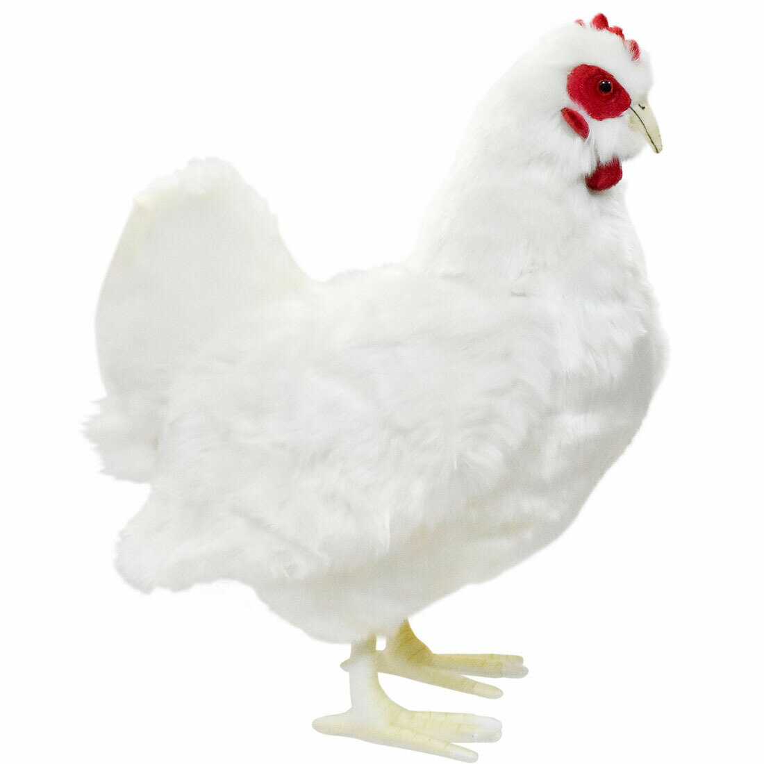 乐天商城 - HANSA 白メンドリ35 H35(cm) 4172 ぬいぐるみ ハンサ クリスマス 誕生日 プレゼント 動物 犬 猫 鳥 うさぎ ペンギン アニマル 置物 人形 フィギュア KOESEN ケーセン 大きい マスコット 実物大 大型