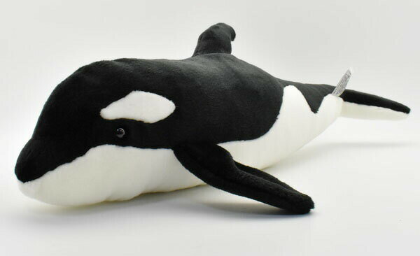 乐天商城 - HANSA 5024 シャチ53 全長：53cm ORCA BH5024 ぬいぐるみ ハンサ クリスマス 誕生日 プレゼント 動物 犬 猫 鳥 うさぎ ペンギン アニマル 置物 人形 フィギュア KOESEN ケーセン 大きい マスコット 実物大 大型