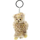 HANSA 6460 キーホルダー フクロウ 10cm OWL KEYCHAIN BH6460 キーチェーン ファー ぬいぐるみ ハンサ クリスマス 誕生日 プレゼント 動物 アニマル 置物 人形 フィギュア KOESEN ケーセン 大きい マスコット 実物大 大型(3)