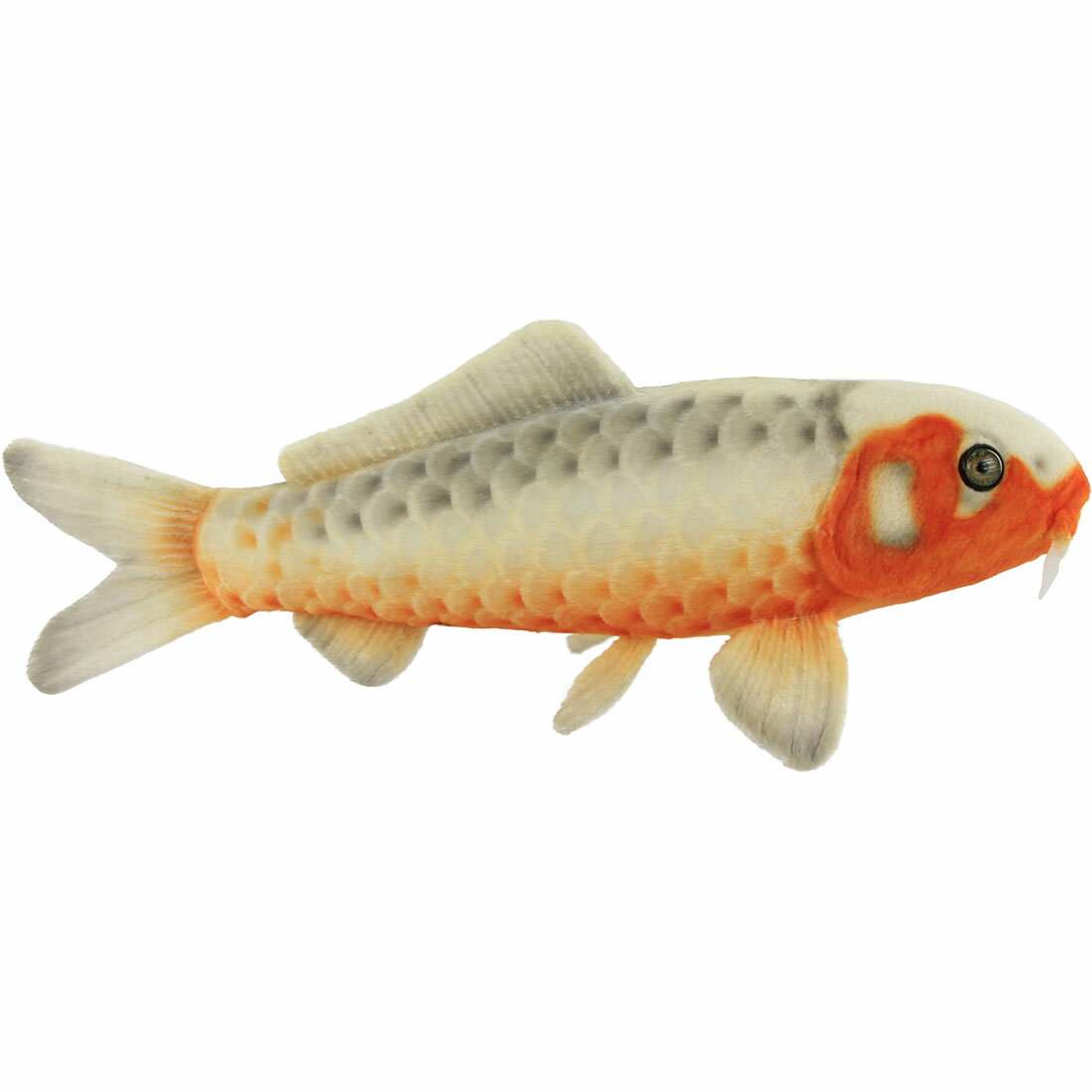 乐天商城 - HANSA BH8315 錦鯉 浅黄 35 KOI 鯉 コイ アクアリウム ニシキゴイ 泳ぐ宝石 柄 赤白黒 リアル ぬいぐるみ ハンサ 誕生日 プレゼント 動物 犬 猫 鳥 うさぎ ペンギン アニマル 置物 人形 フィギュア 大きい マスコット 実物大 大型 ビッグ おすすめ かわいい おしゃれ