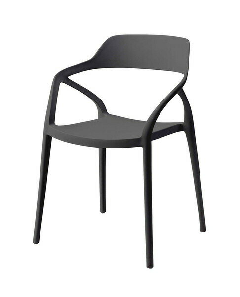 チェア CL-481BK ブラック 黒 軽量 プラスチック チェア− 椅子 イス 屋外 屋内 防止 撥水 ダイニング スタッキング プール リゾート ビーチ 砂浜