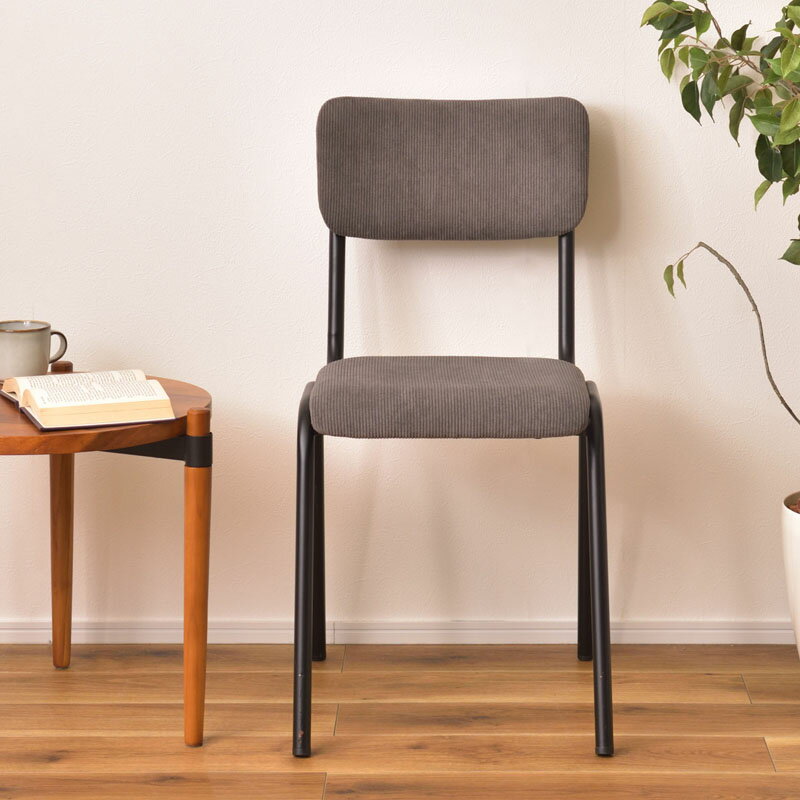 パッソ チェア PC-76GY グレー チェア ダイニングチェア 椅子 イス デスクチェア コーデュロイ スチー..