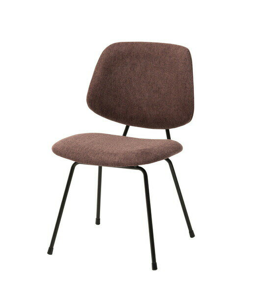 乐天商城 - グルーヴ チェア　PC-78PP　パープル　チェア 椅子 チェアー ダイニング リビング ブラック グレー スチール クロスレザー アームレス ゆったり ボリューム