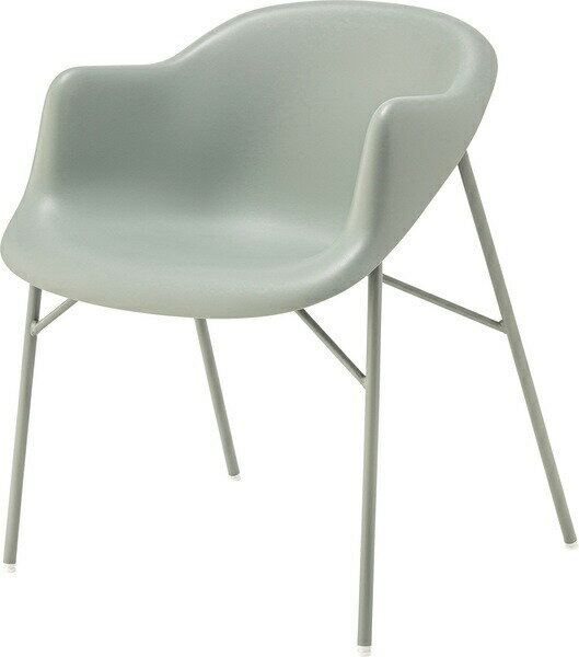 アームチェア CL-489LGR ライトグリーン プラスチック スチール 樹脂 ポリプロピレン 防水 屋外 椅子 ..