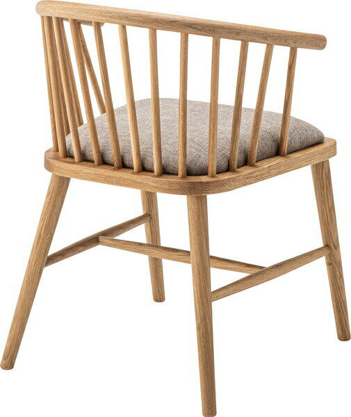 チェア HOC-76BE ベージュ ダイニングチェア 椅子 椅子 食卓 木製 ウィンザーチェア クッション [2]