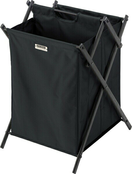 フォールディングバスケットL MIP-77BK ブラック 折りたたみ ラック ランドリーボックス アウトドア 持..