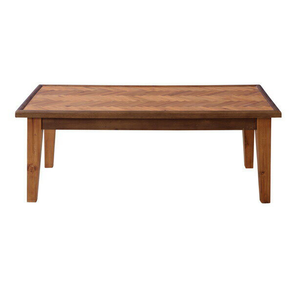 ヘリンボーン コーヒーテーブル 110cm幅 GT-872 センターテーブル 机 リビングテーブル ローテーブル アメリカン 北欧 ビンテージ アンティーク 天...