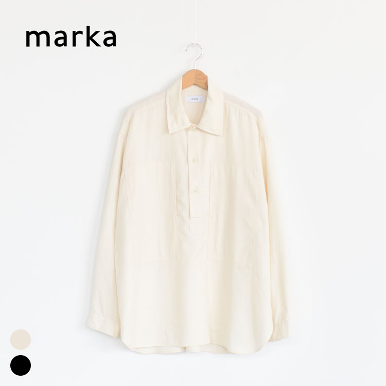 marka(マーカ)/UTILITY SHIRT PULL OVER COTTON/WOOL VIELLA ユーティリティシャツプルオーバー