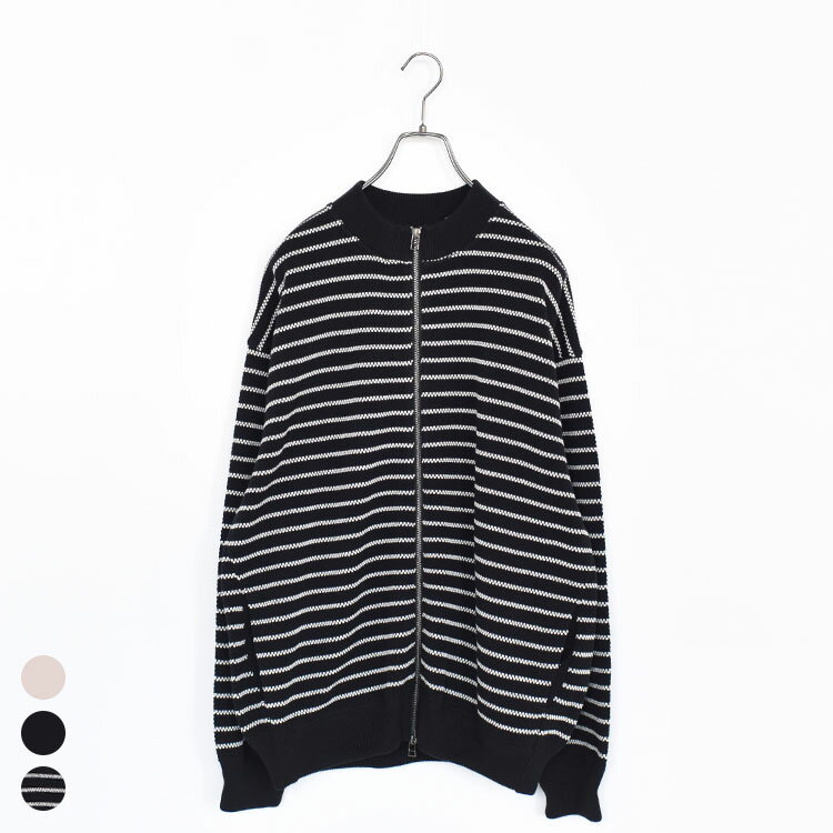 【SALE 20％OFF】crepuscule(クレプスキュール)/Moss Stitch Zip cardigan モスステッチジップカーディガン