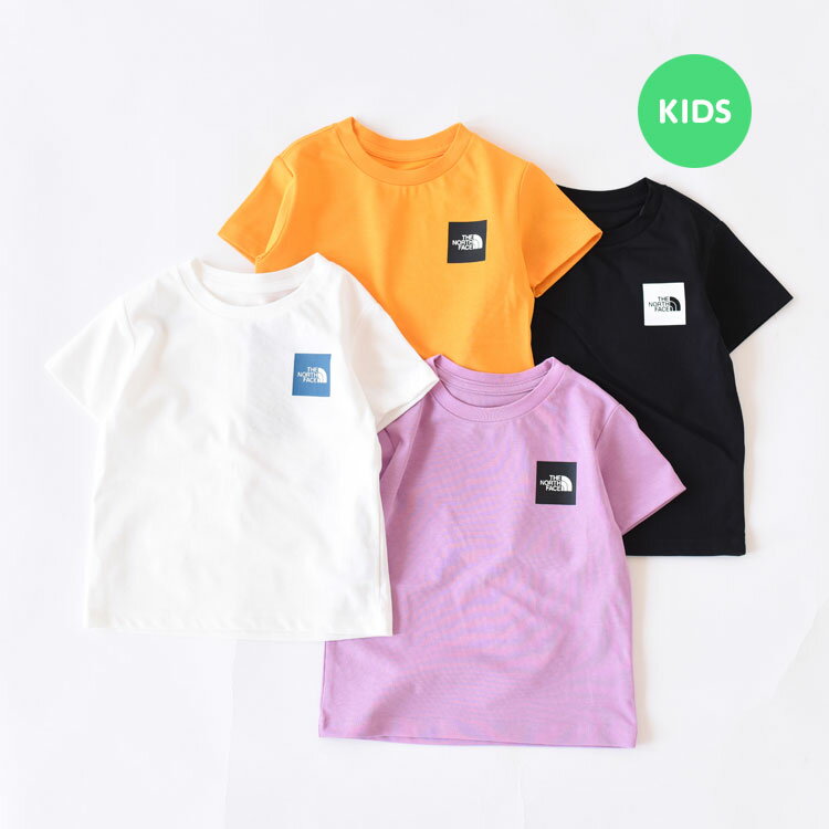 THE NORTH FACE(ザ・ノースフェイス)/S/S Small Square Logo Tee ショートスリーブスモールスクエアロゴTシャツ（キッズ）【2022春夏】【ネコポス2点まで可能】