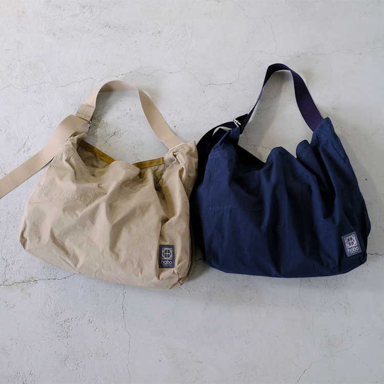 【SALE 20％OFF】hobo（ホーボー）/AZUMA SHOULDER BAG L COTTON NYLON RIPSTOP OVER DYED【返品交換不可】 1