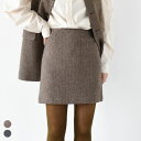 THE SHINZONEiV][j/HERRINGBONE MINI SKIRT w{[~jXJ[g