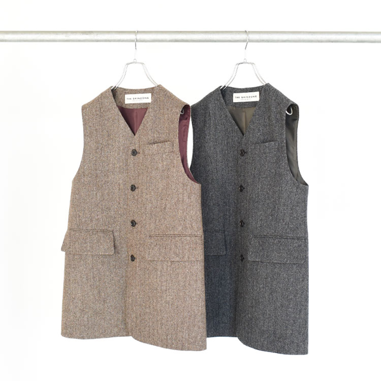 楽天web store BINGOYA -楽天市場店-【SALE 20％OFF】THE SHINZONE（シンゾーン）/HERRINGBONE GILET ヘリンボーンジレ【返品交換不可】