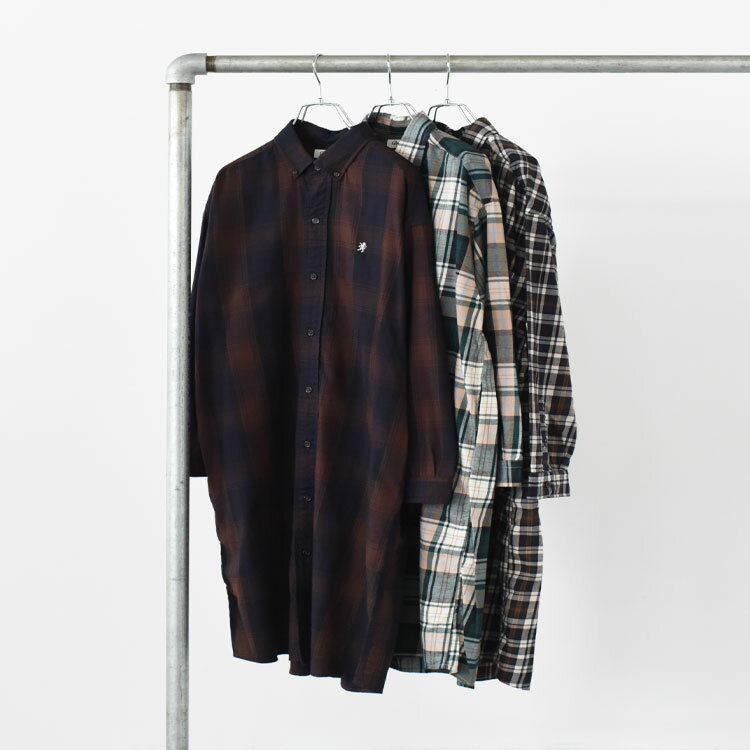 Gymphlex（ジムフレックス）/CHECK SHIRTS DRESS チェックシャツドレス【2024秋冬】