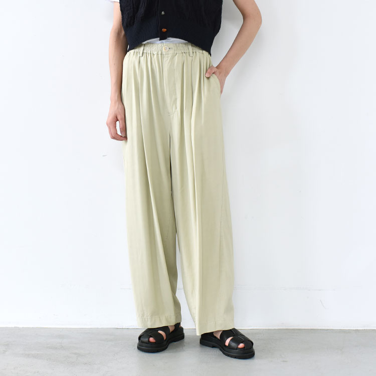 unfil（アンフィル）/viscose-gabardine BIG easy trousers ビッグイージートラウザーズ【2024春夏】【履き比べ可能】 1