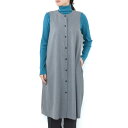 【SALE 35%OFF】mizuiro ind(ミズイロインド)/T/R N/S cocoon OP ノースリーブコクーンワンピース 【返品交換不可】/4-250032