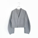 【SALE 30%OFF】unfil(アンフィル)/stretch organic cotton cropped cardigan ストレッチオーガニックコット...
