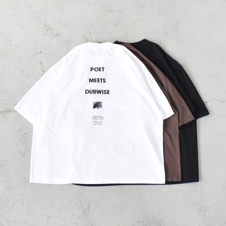 POET MEETS DUBWISE（ポエトミーツダブワイズ）/PMD Loose Fit Logo T-shirt ルーズフィットロゴTシャツ【2024春夏】