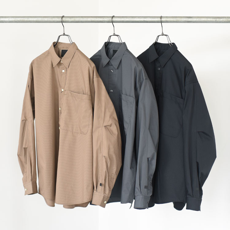 DAIWA PIER39（ダイワ ピア39）/TECH REGULAR STRIPE SHIRT L/S テック レギュラーストライプシャツ ロングスリーブ【2025春夏】