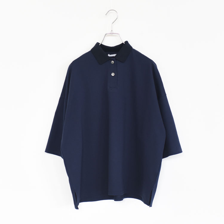 【SALE 30%OFF】TUTIE(ツチエ)/コットンサーフニットポロ衿ワイドプルオーバー【返品交換不可】/0625PS71855
