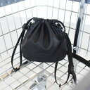 【予約商品 9月頃入荷予定】【BINGOYA別注】BAICYCLON by Bagjack(バイシクロン バイ バッグジャック)/DRAWSTRING BAG フェイクレザー巾着バッグ【メール便1点可能】【2025秋冬】【クーポン対象外】/BCL-120BGY