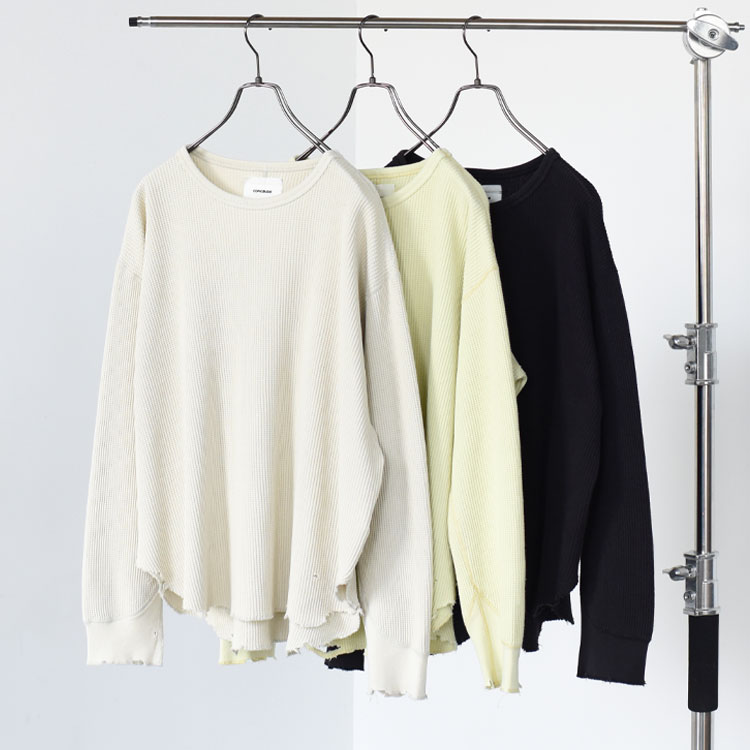 Rakuten - concause（コンコース）/WAFFLE LONG SLEEVE TEE ワッフルロングスリーブT/2601001【2026春夏】